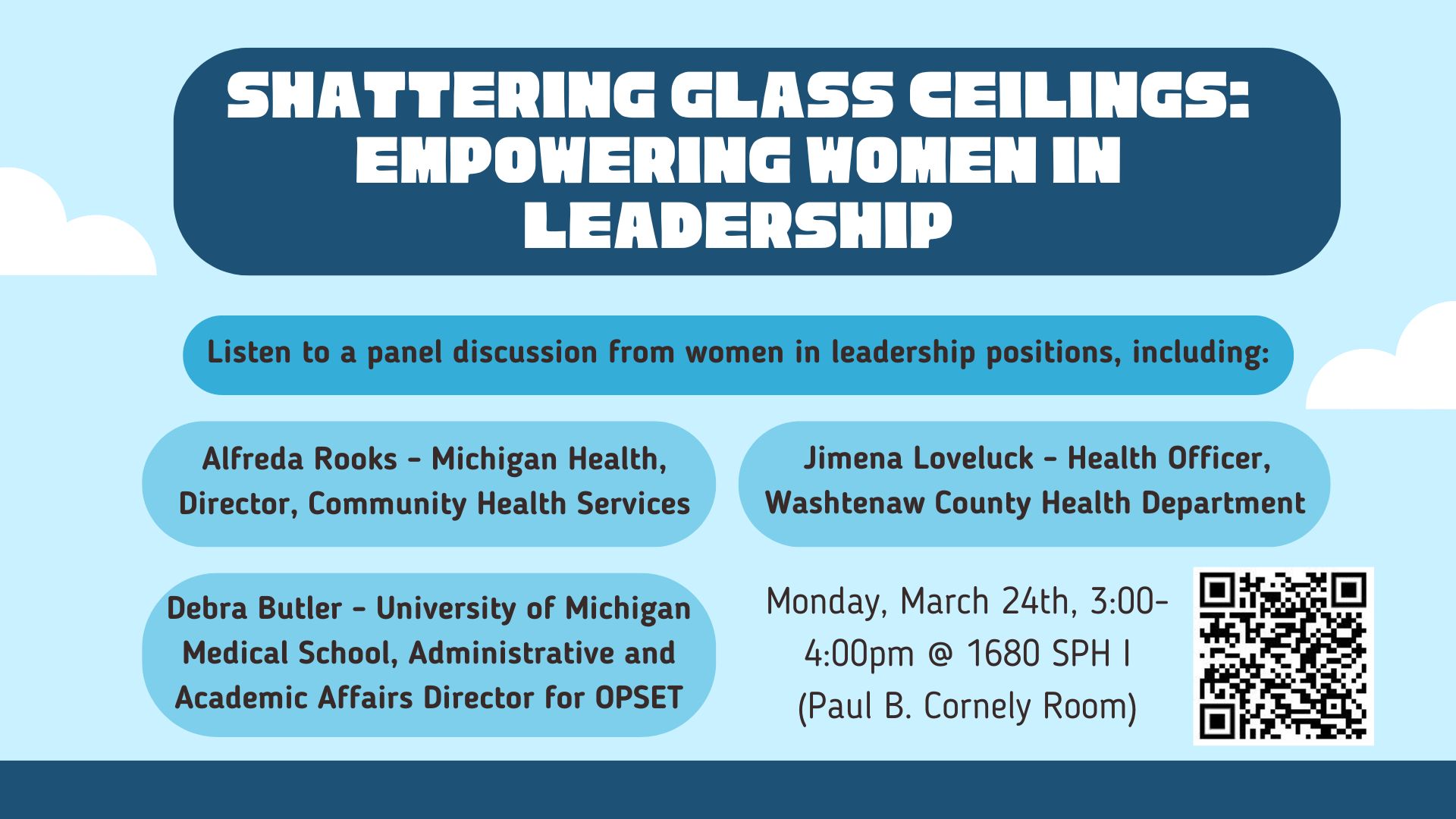 Event Flyer for Shattering Glass Ceilings: Empowering Women in Leadership